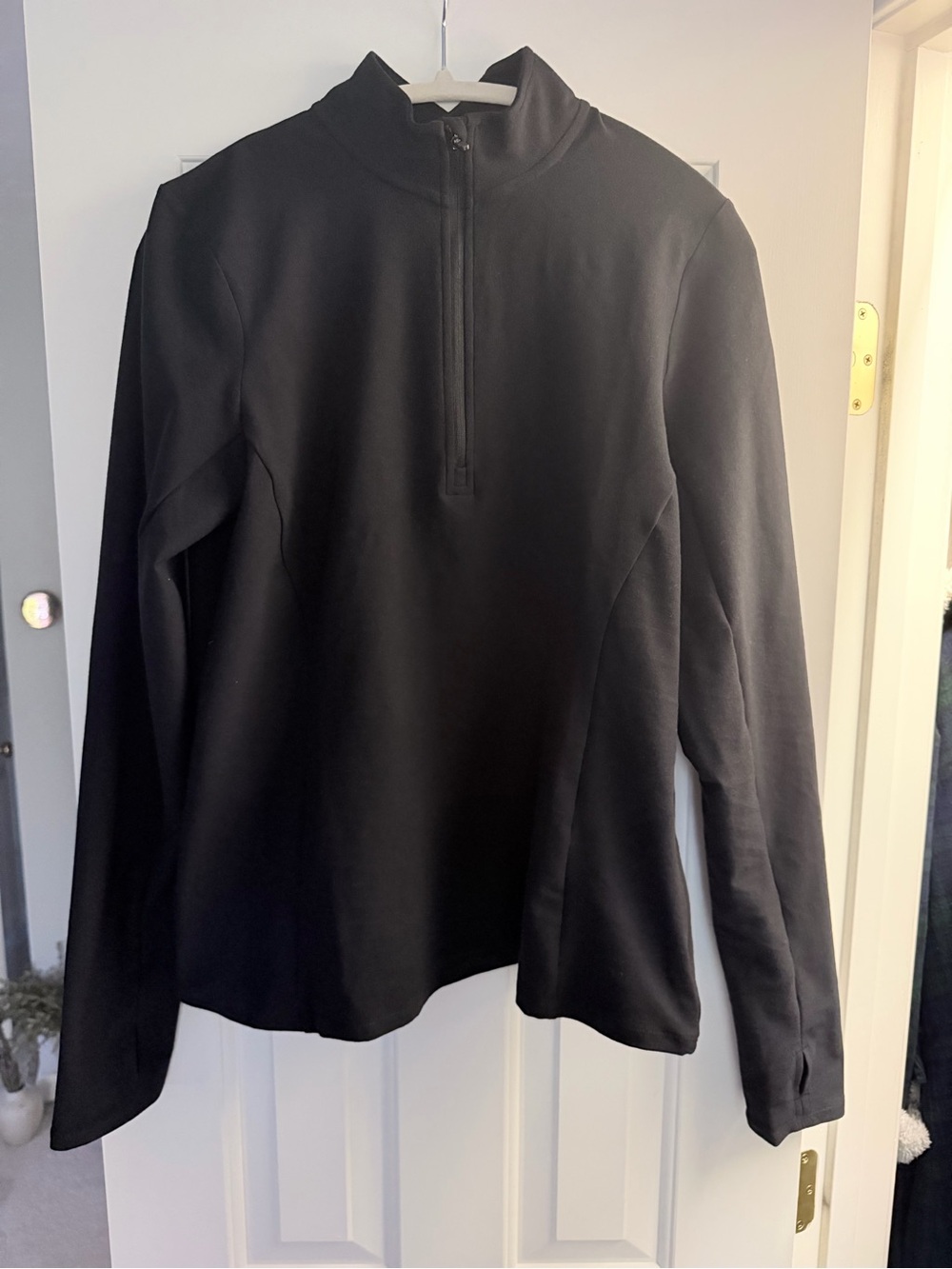ALO Yoga Black Half-Zip Active Pullover
